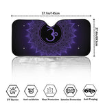 Sahasrara Chakra Symbol Print Car Windshield Sun Shade