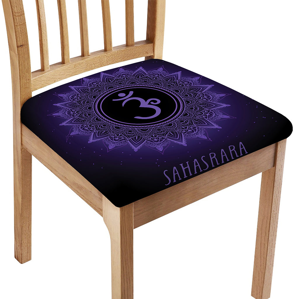 Sahasrara Chakra Symbol Print Chair Cushion Cover