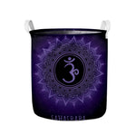 Sahasrara Chakra Symbol Print Collapsible Laundry Basket