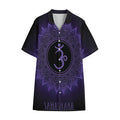 Sahasrara Chakra Symbol Print Cotton Hawaiian Shirt