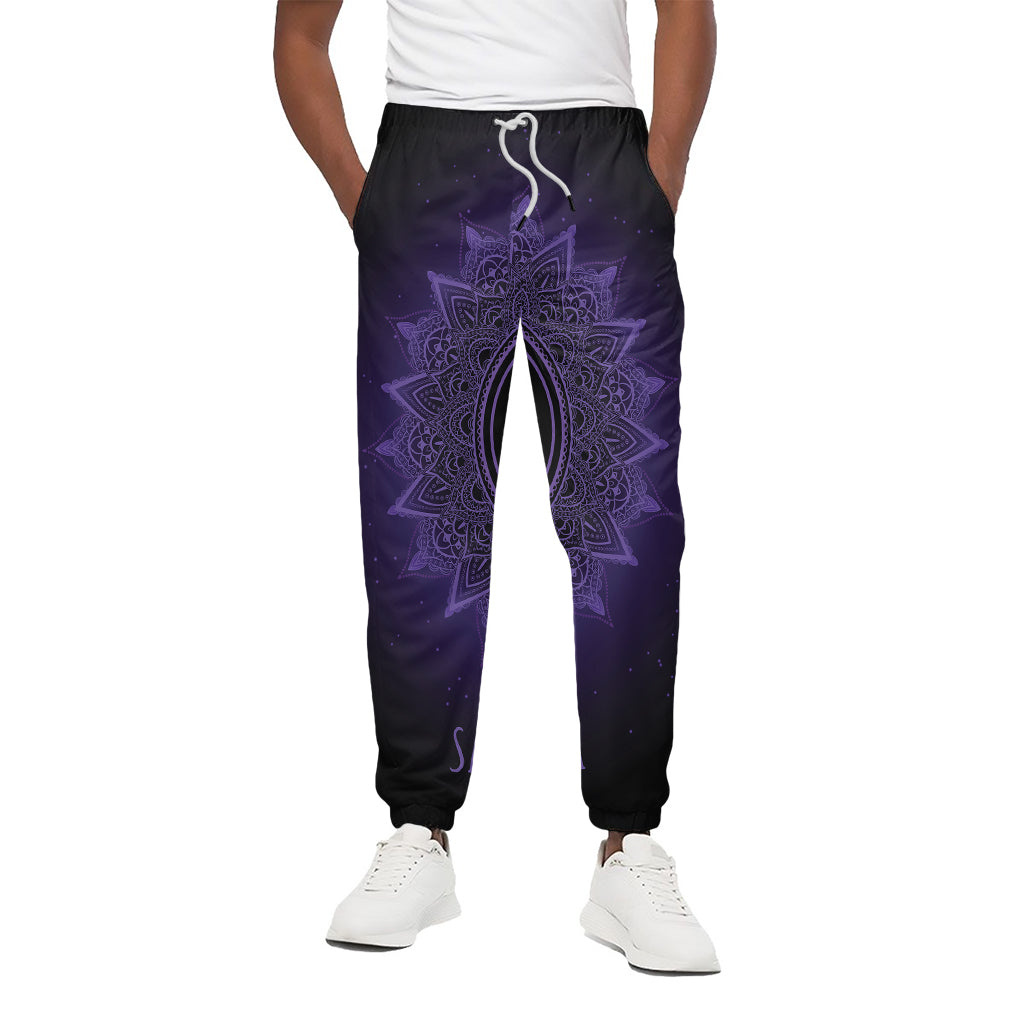 Sahasrara Chakra Symbol Print Cotton Pants