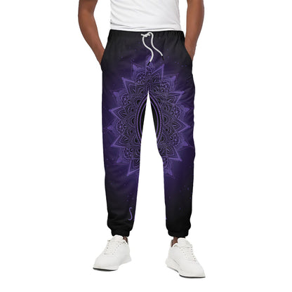 Sahasrara Chakra Symbol Print Cotton Pants