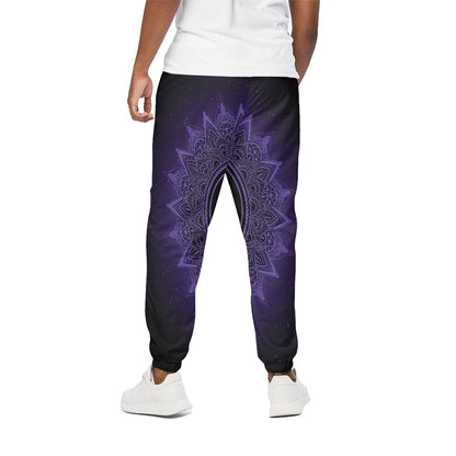 Sahasrara Chakra Symbol Print Cotton Pants