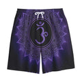 Sahasrara Chakra Symbol Print Cotton Shorts