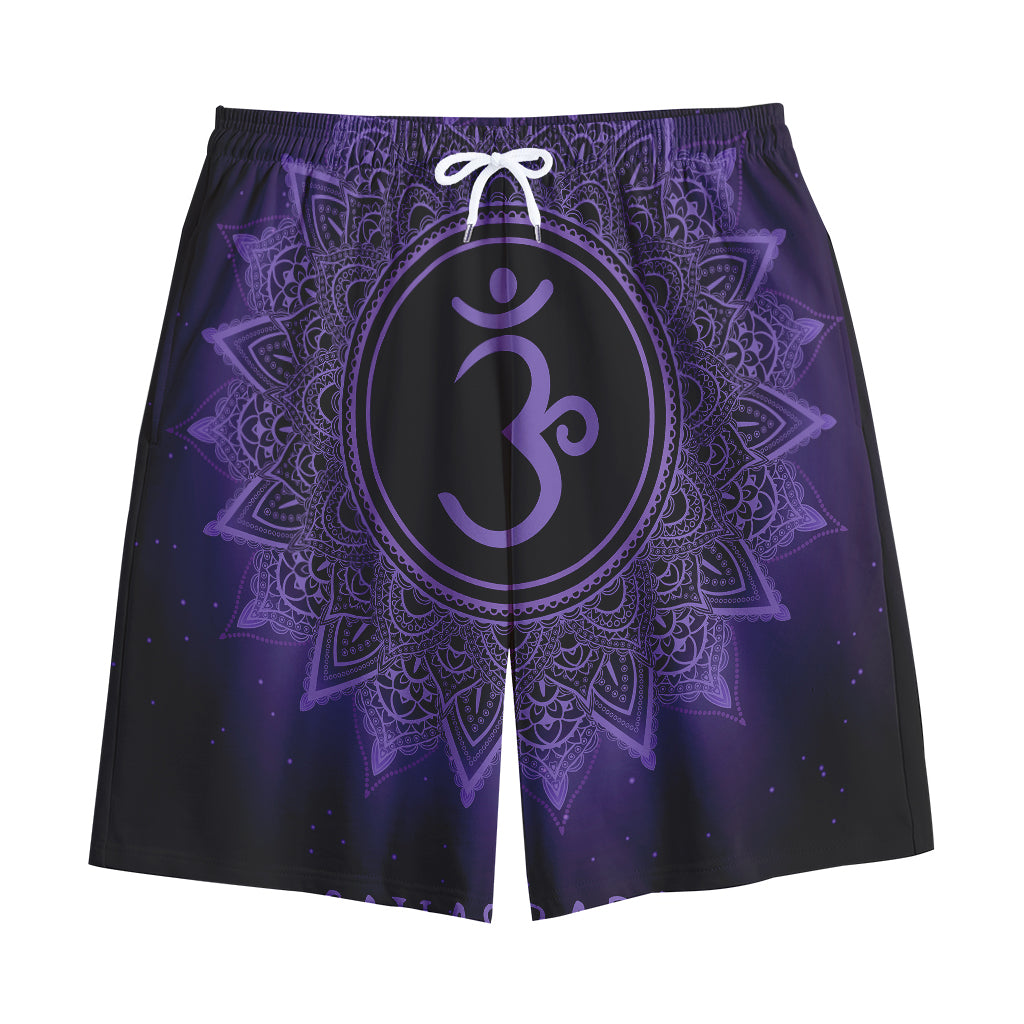 Sahasrara Chakra Symbol Print Cotton Shorts