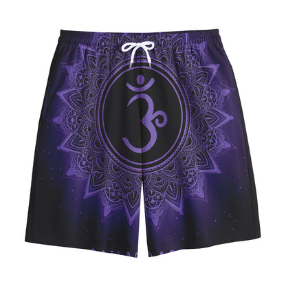 Sahasrara Chakra Symbol Print Cotton Shorts