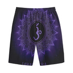 Sahasrara Chakra Symbol Print Cotton Shorts