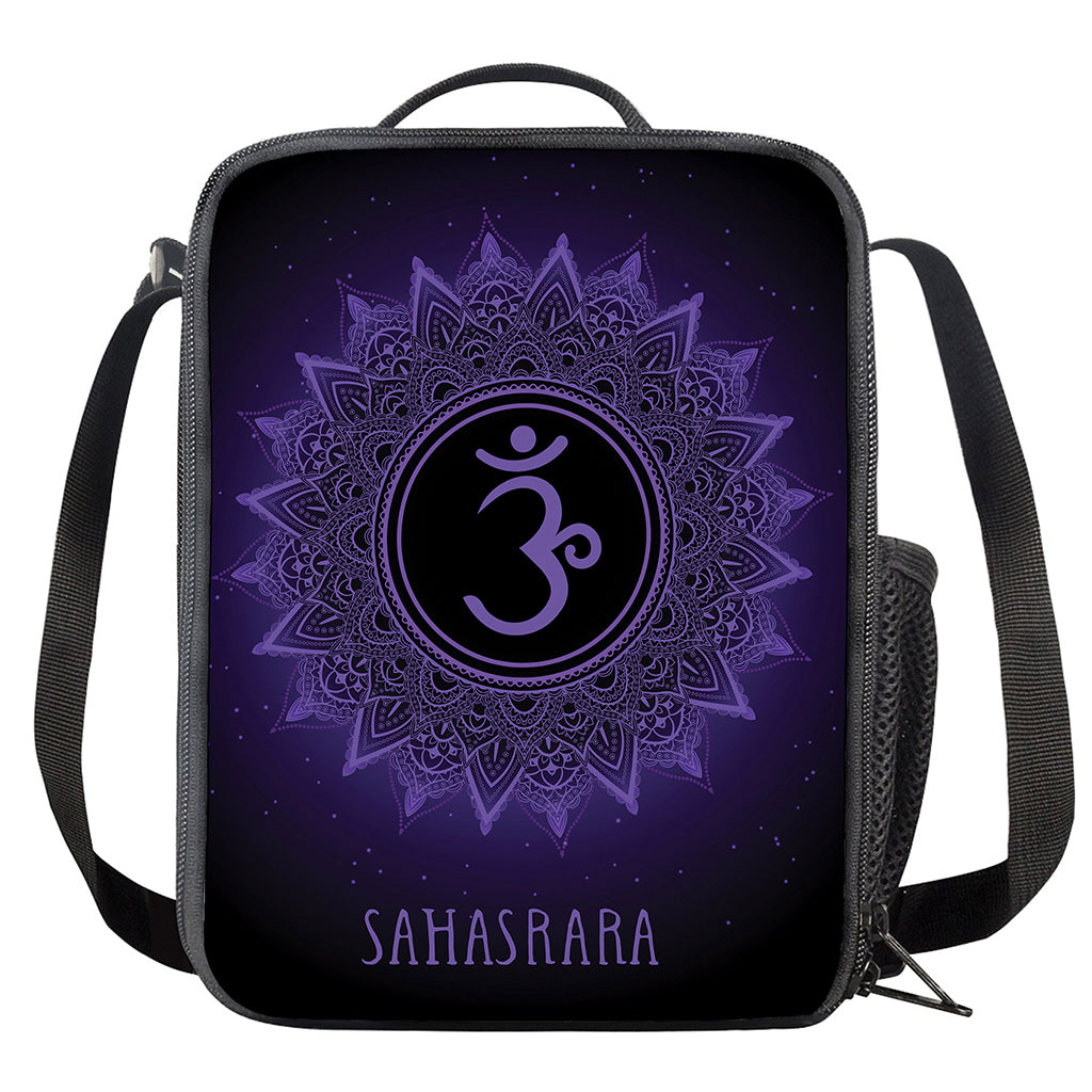Sahasrara Chakra Symbol Print Crossbody Lunch Bag