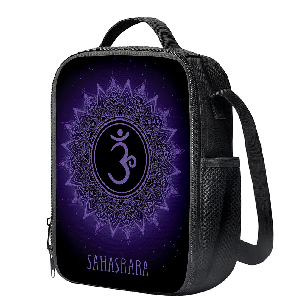 Sahasrara Chakra Symbol Print Crossbody Lunch Bag