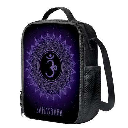 Sahasrara Chakra Symbol Print Crossbody Lunch Bag