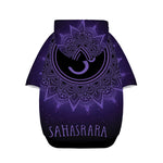 Sahasrara Chakra Symbol Print Dog Zip Up Hoodie