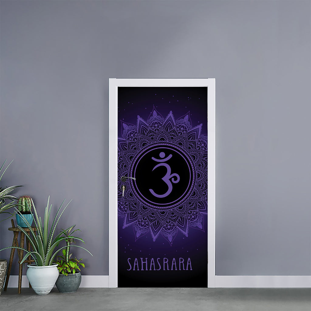 Sahasrara Chakra Symbol Print Door Sticker