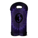 Sahasrara Chakra Symbol Print Double Neoprene Wine Tote