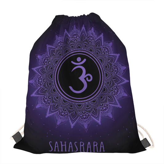 Sahasrara Chakra Symbol Print Drawstring Bag