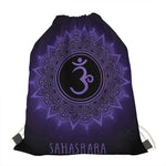Sahasrara Chakra Symbol Print Drawstring Bag