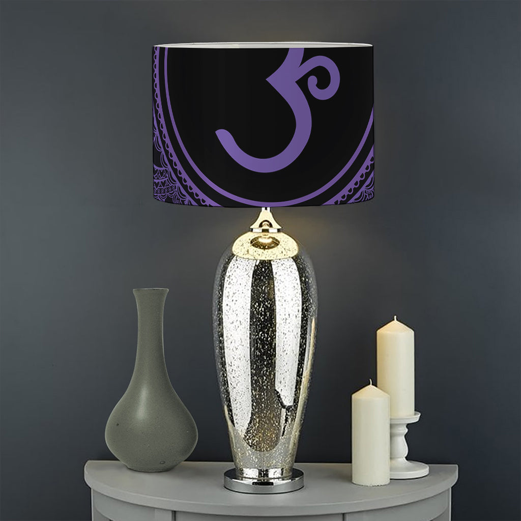 Sahasrara Chakra Symbol Print Drum Lamp Shade
