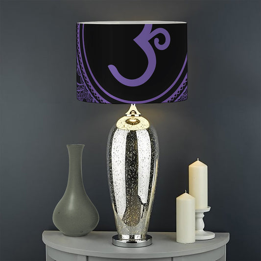 Sahasrara Chakra Symbol Print Drum Lamp Shade