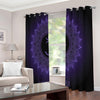 Sahasrara Chakra Symbol Print Extra Wide Grommet Curtains