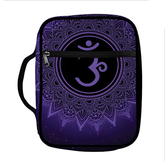 Sahasrara Chakra Symbol Print Front Pocket Bible Bag