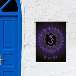 Sahasrara Chakra Symbol Print Garden Flag