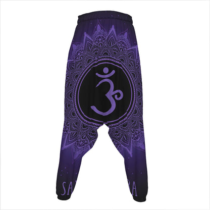 Sahasrara Chakra Symbol Print Hammer Pants