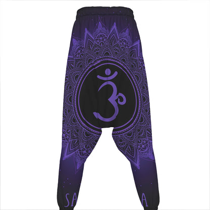 Sahasrara Chakra Symbol Print Hammer Pants