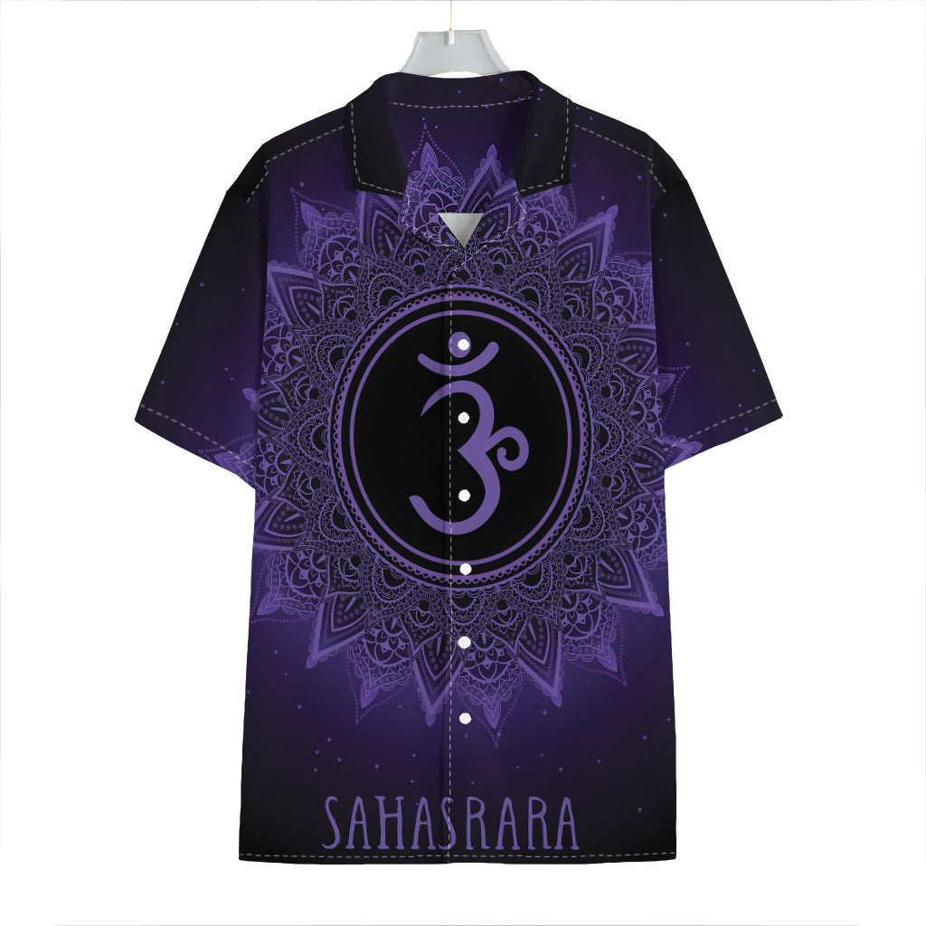 Sahasrara Chakra Symbol Print Hawaiian Shirt