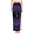 Sahasrara Chakra Symbol Print High Slit Maxi Skirt