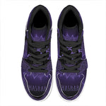 Sahasrara Chakra Symbol Print High Top Leather Sneakers