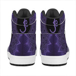 Sahasrara Chakra Symbol Print High Top Leather Sneakers