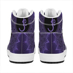 Sahasrara Chakra Symbol Print High Top Leather Sneakers