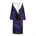 Sahasrara Chakra Symbol Print Hooded Bathrobe