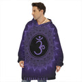 Sahasrara Chakra Symbol Print Hoodie Blanket