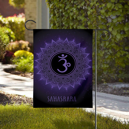 Sahasrara Chakra Symbol Print House Flag