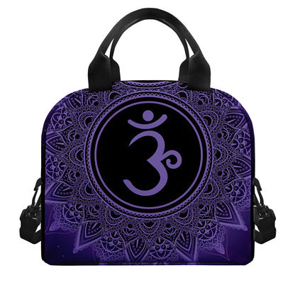 Sahasrara Chakra Symbol Print Insulated Lunch Bag