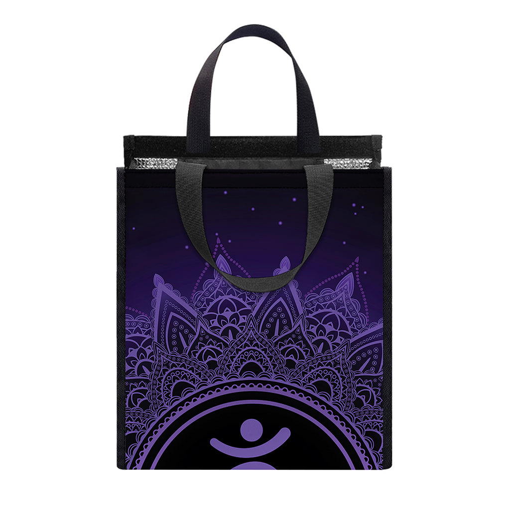 Sahasrara Chakra Symbol Print Insulated Lunch Tote