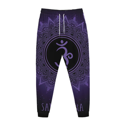 Sahasrara Chakra Symbol Print Jogger Pants