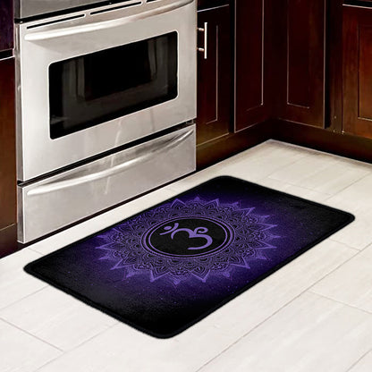 Sahasrara Chakra Symbol Print Kitchen Mat