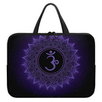 Sahasrara Chakra Symbol Print Laptop Sleeve With Handle
