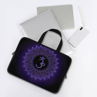 Sahasrara Chakra Symbol Print Laptop Sleeve With Handle