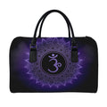 Sahasrara Chakra Symbol Print Leather Duffel Bag