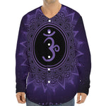 Sahasrara Chakra Symbol Print Long Sleeve Baseball Jersey