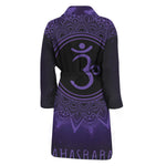 Sahasrara Chakra Symbol Print Men's Bathrobe