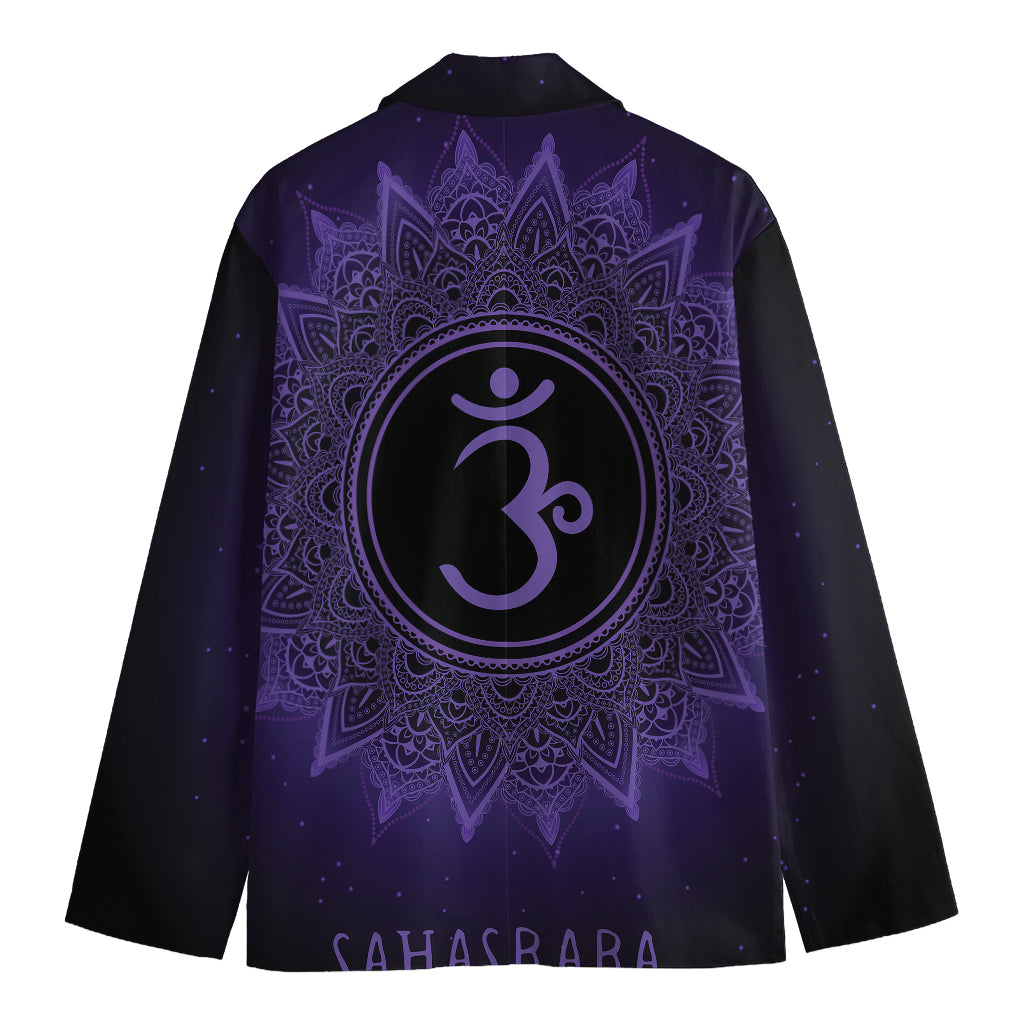 Sahasrara Chakra Symbol Print Men's Blazer