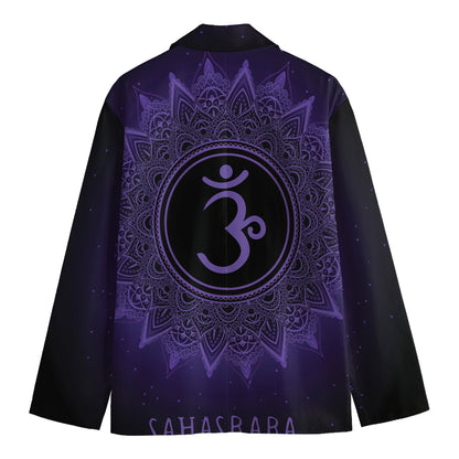 Sahasrara Chakra Symbol Print Men's Blazer