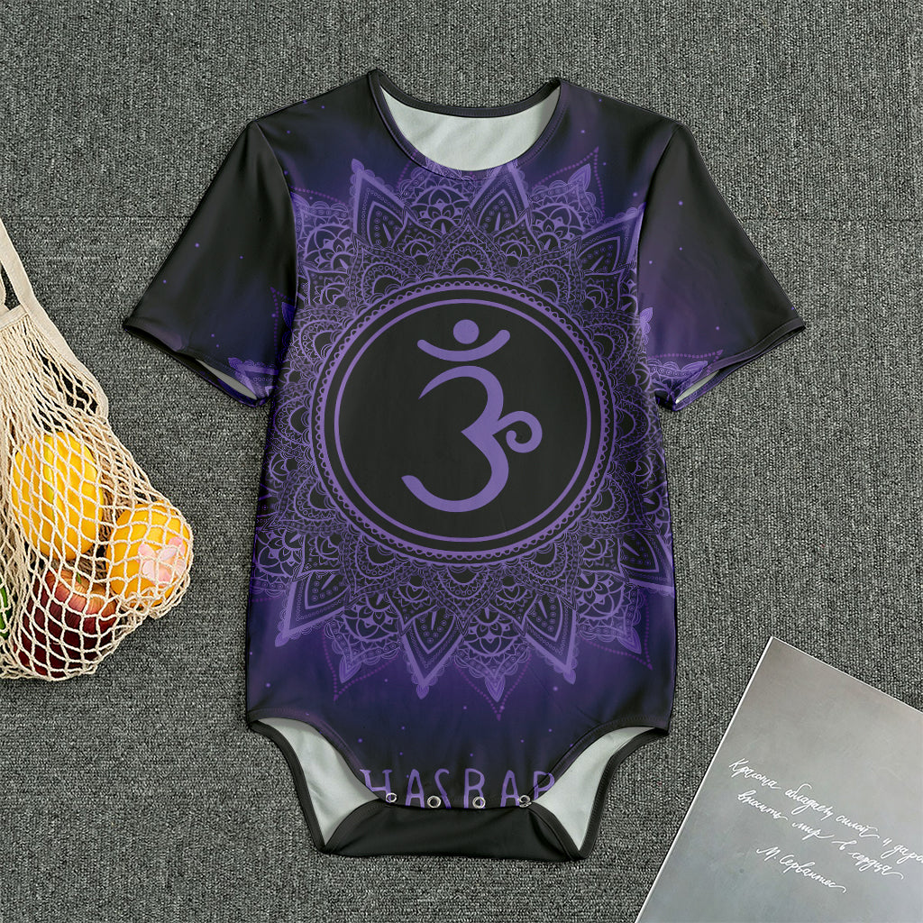 Sahasrara Chakra Symbol Print Men's Bodysuit