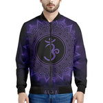 Sahasrara Chakra Symbol Print Men's Bomber Jacket