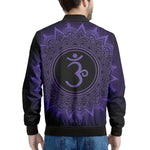 Sahasrara Chakra Symbol Print Men's Bomber Jacket