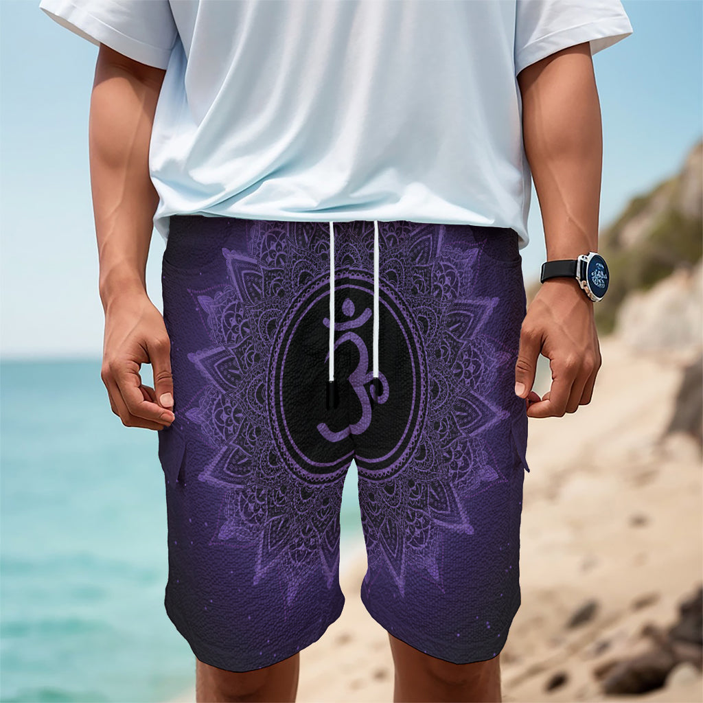 Sahasrara Chakra Symbol Print Men's Cargo Shorts