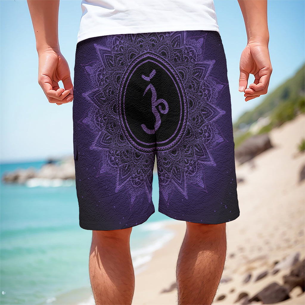 Sahasrara Chakra Symbol Print Men's Cargo Shorts